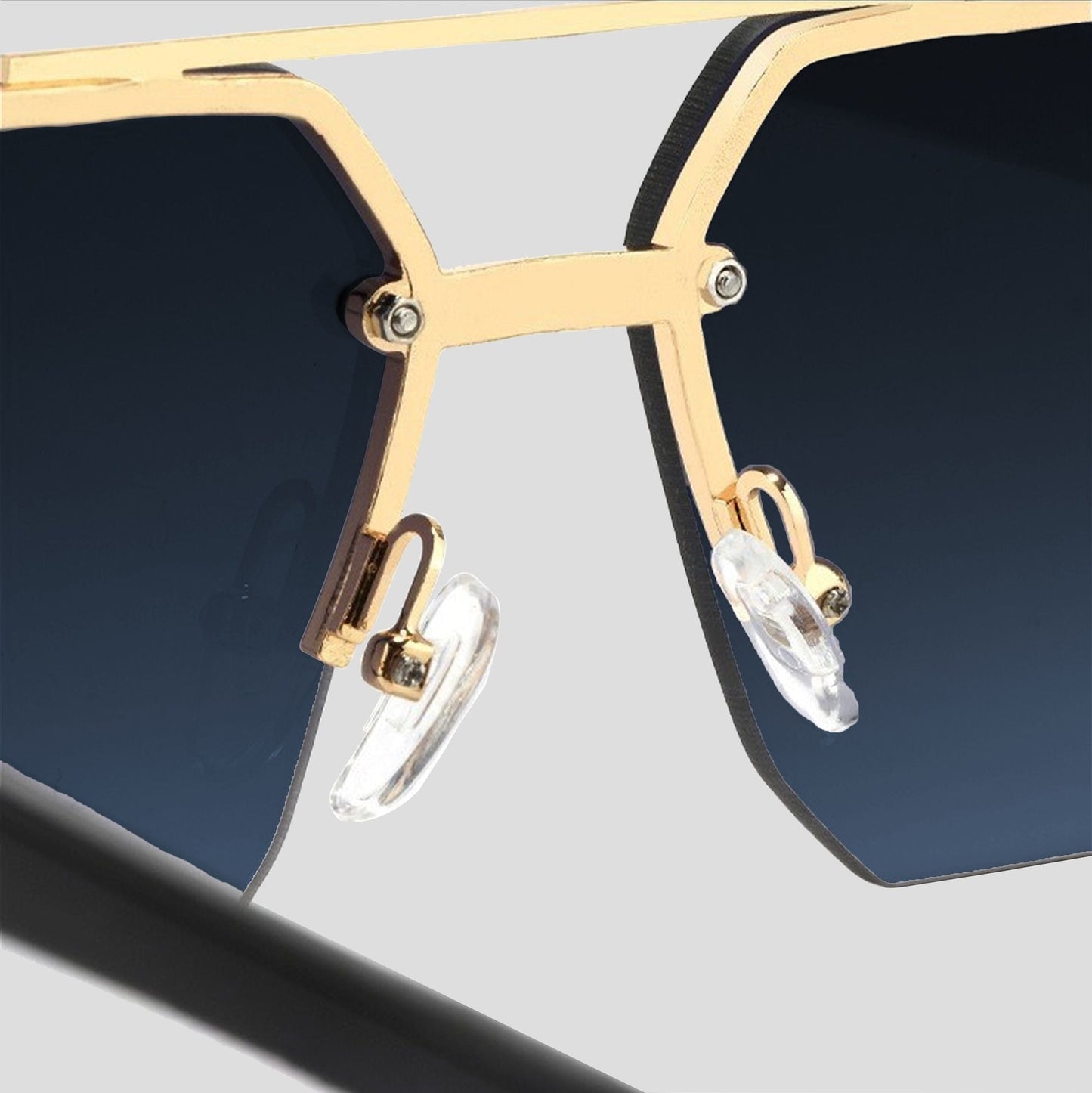 Anna-Kaci Women's Chic Trimmed Octagon Polarized Sunglasses UV400 Protection