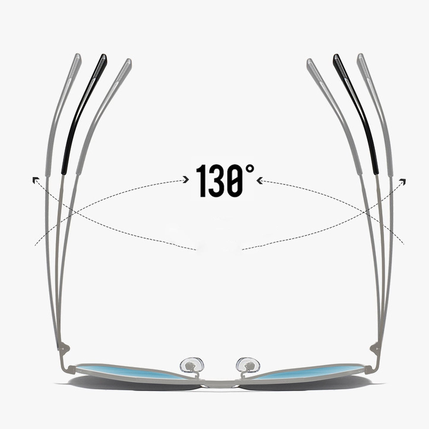 Anna-Kaci Women's Trendy Double-Bridge Metal Frame Sunglasses