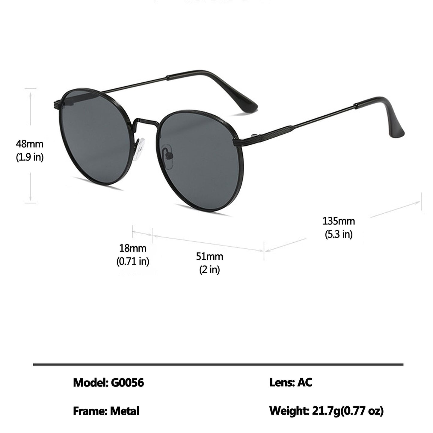 Anna-Kaci Women's Retro-Inspired Double-Bridge Square Sunglasses