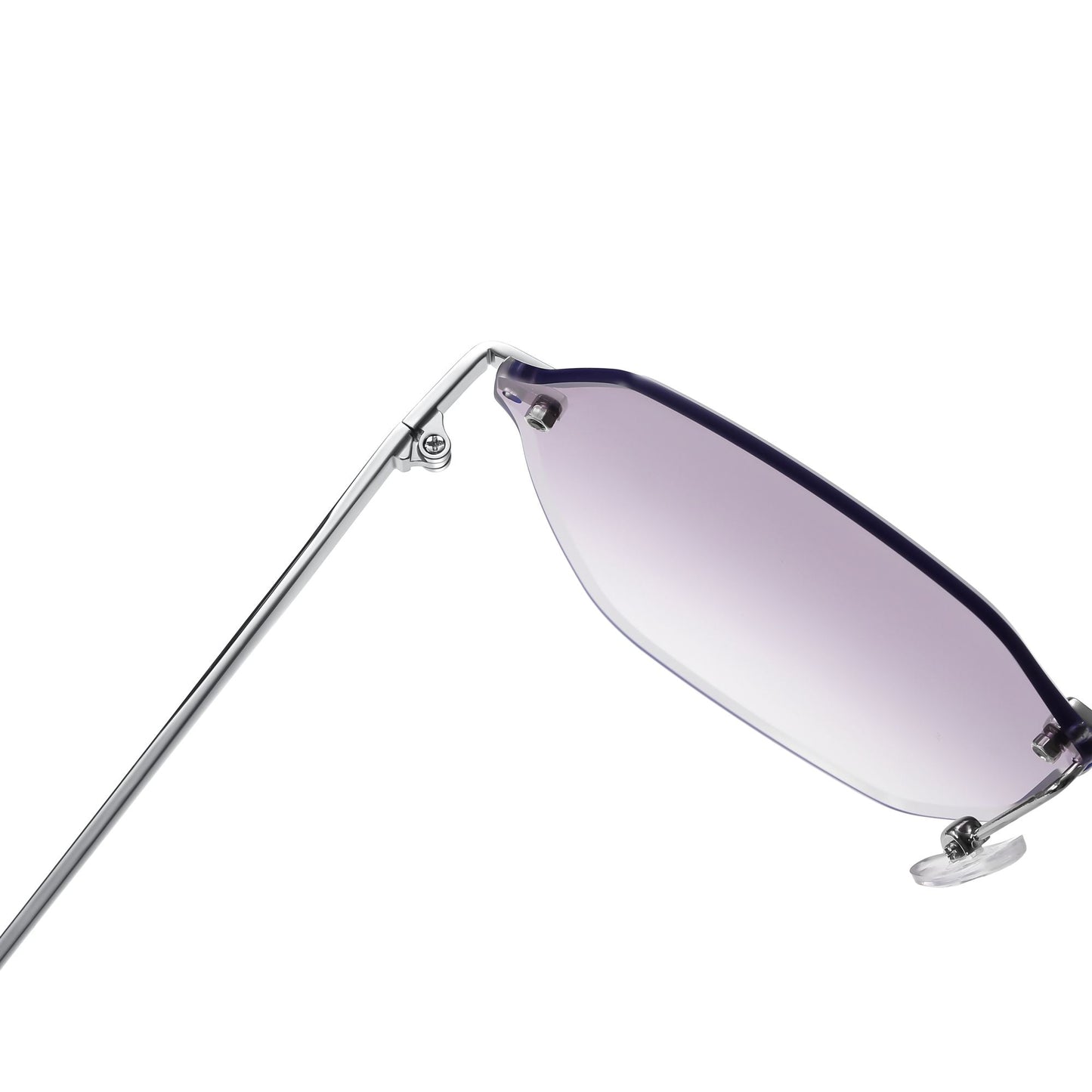 Anna-Kaci Women's Stylish Hexagonal Rimless Gradient Sunglasses for Fashion Looks