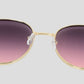 Anna-Kaci Elegant Gold - Rimmed Round Women's Polarized Sunglasses UV400 Protection