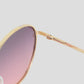 Anna-Kaci Elegant Gold - Rimmed Round Women's Polarized Sunglasses UV400 Protection