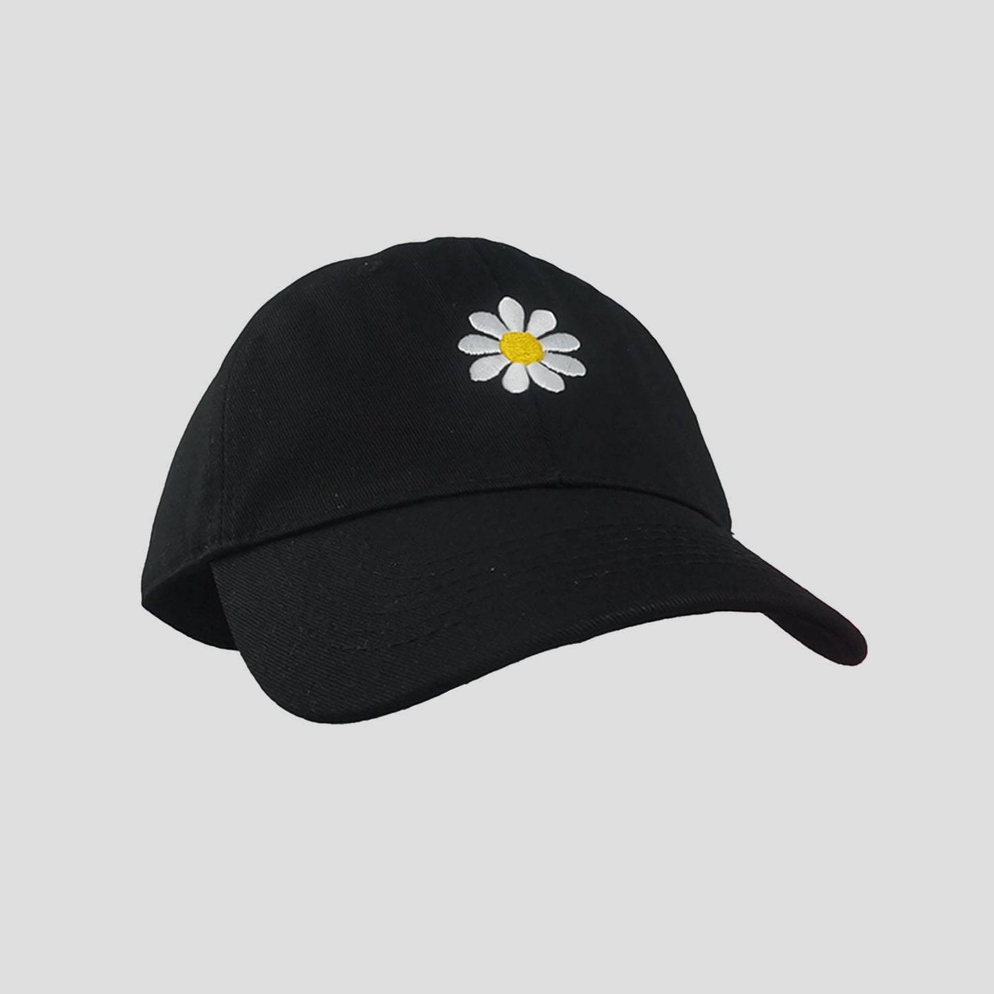 Anna-Kaci Women's Baseball Cap Stylish Solid Color with Daisy Embroidery