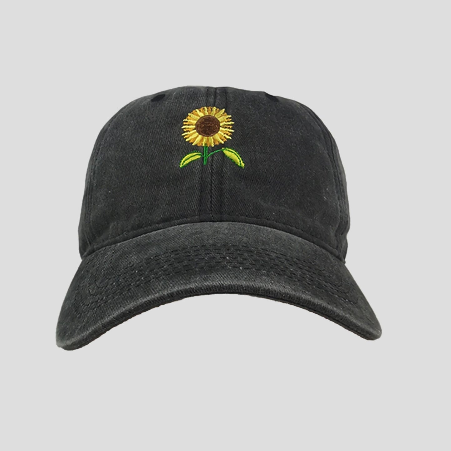 Anna-Kaci Women's Baseball Cap with Sunflower Embroidery