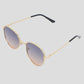 Anna-Kaci Elegant Gold - Rimmed Round Women's Polarized Sunglasses UV400 Protection