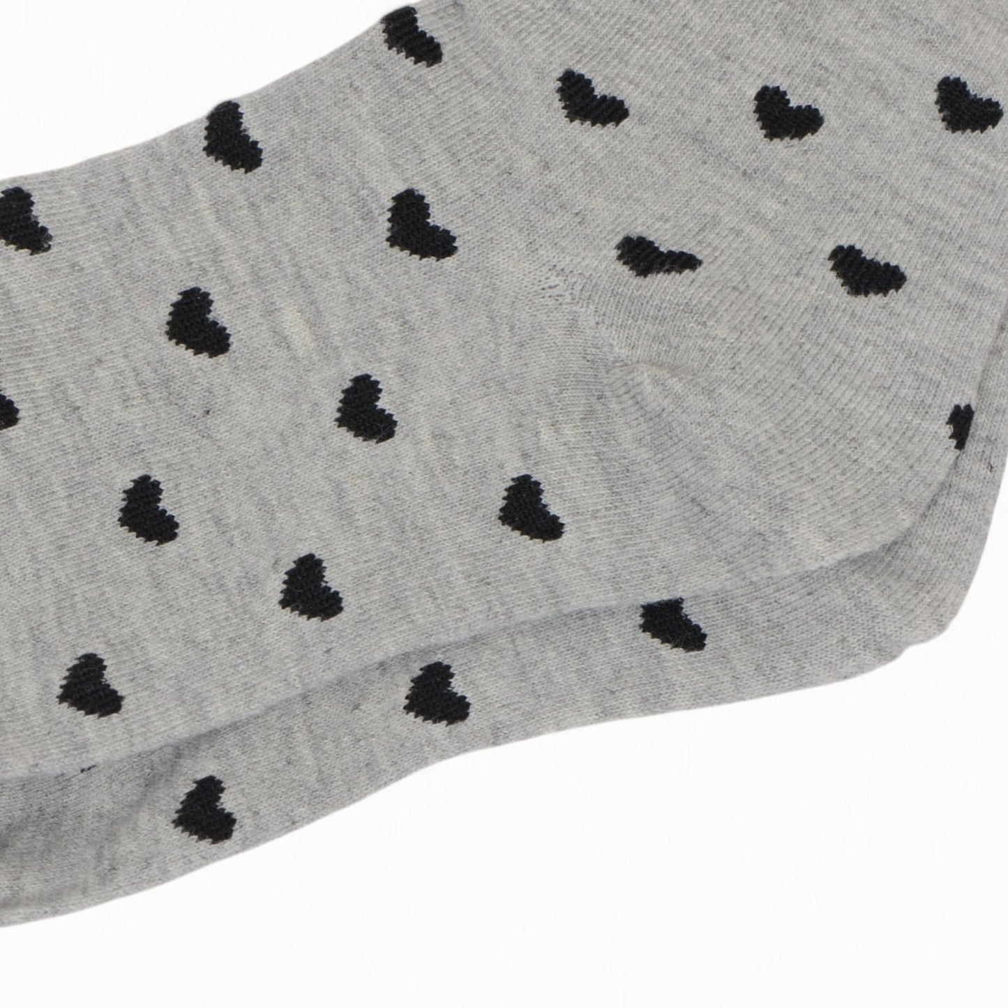 Anna-Kaci Women's Ankle Socks with Allover Heart Print and Soft Ribbed Cuff Trim