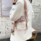 Anna-Kaci Women's Chic Transparent Crossbody & Messenger Bags with Decorative Scarf