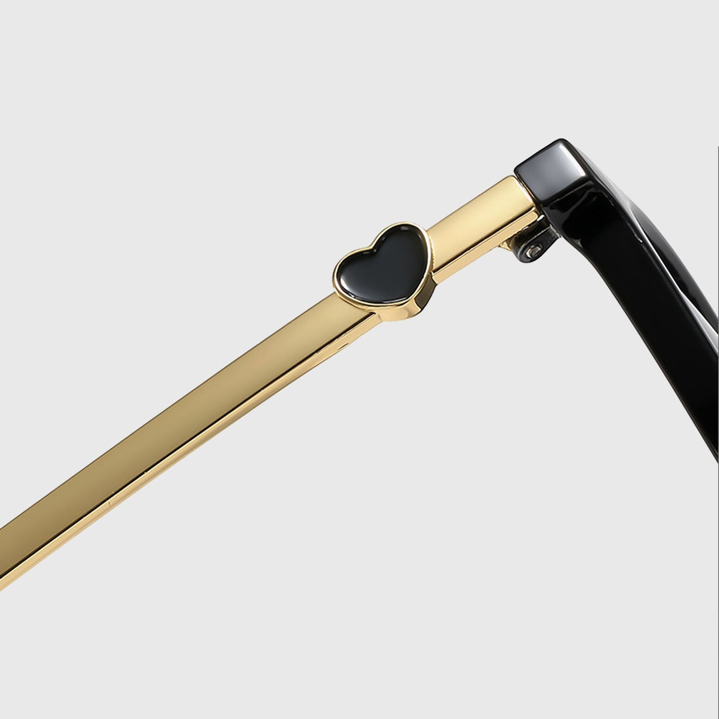 Anna-Kaci Women's Cat-Eye Sunglasses with Heart-Accent Temples