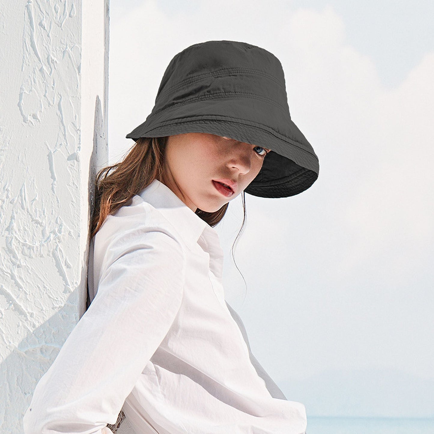 Anna-Kaci Women's Foldable Wide - Brim Bucket Sun Hat