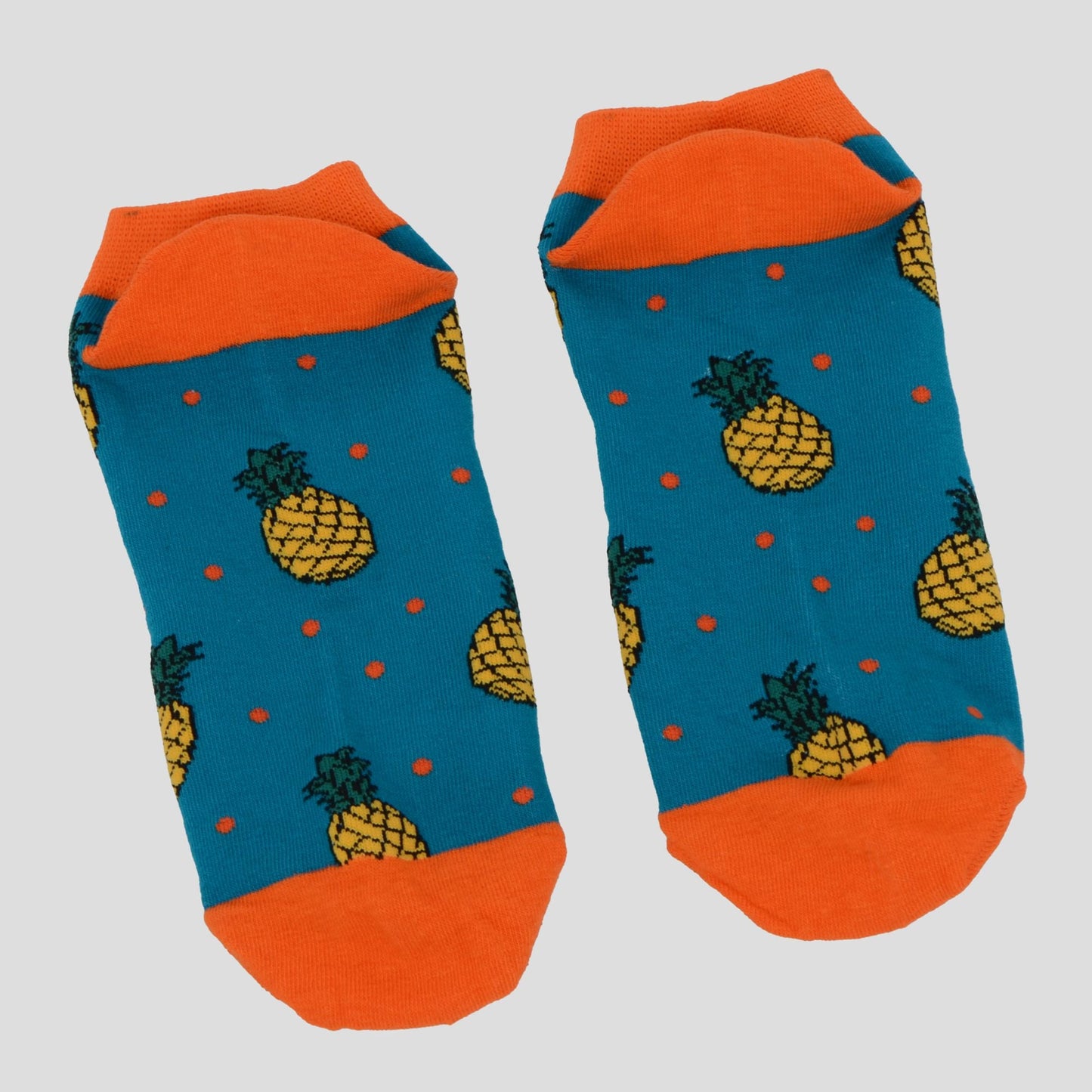 Anna-Kaci Women's  Fruit Print No Show Socks Breathable Cotton 6pk
