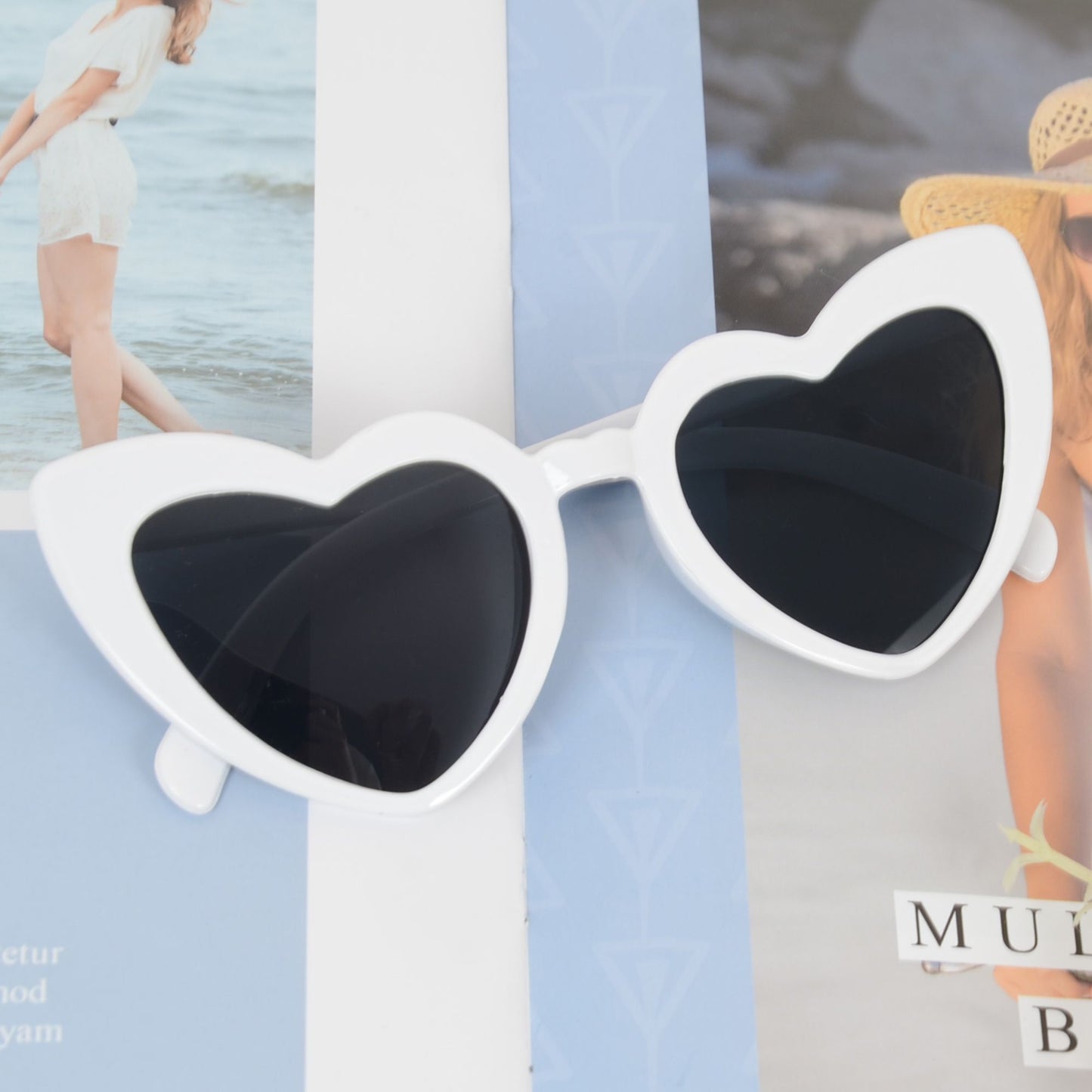 Anna-Kaci Active Women's Vibrant Heart-Shaped Fashion Sunglasses UV400 Protection