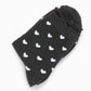 Anna-Kaci Women's Ankle Socks with Allover Heart Print and Soft Ribbed Cuff Trim