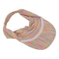 Anna-Kaci Stretchy UV Protection Sports Visor Hat Lightweight Rainbow Stripe Design for Hiking Beach Running Outdoor Travel