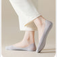 Anna-Kaci 5 Pairs Women No Show Mesh Panel Socks Low Cut Stretch Cotton Liner Non-Slip Design for Ballet Flats and Loafers