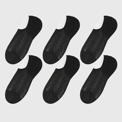 Anna-Kaci Women's Invisible No-Show Liner Socks 6Pk