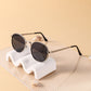 Anna-Kaci Women's Retro Metal Round Sunglasses
