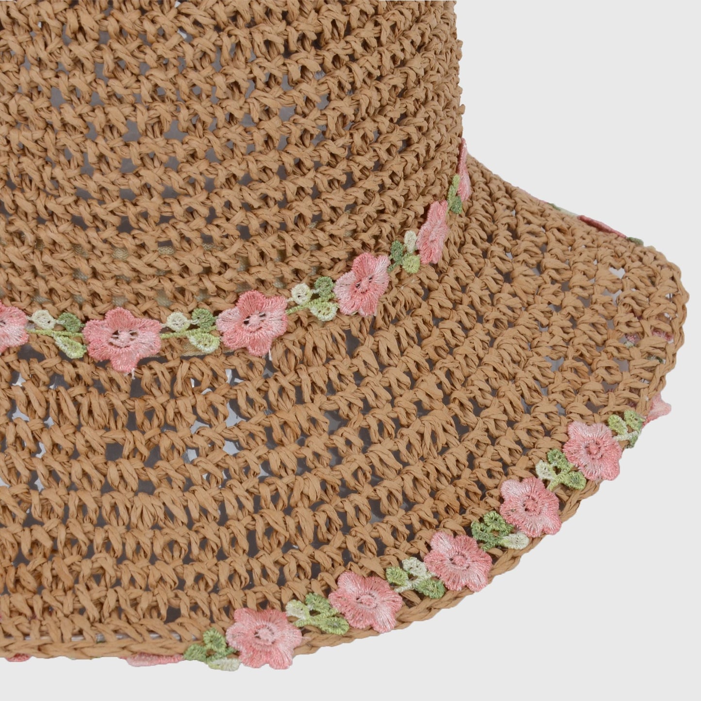 Anna-Kaci Women's Flower Embellishments Sun Hats Charming Crocheted Straw