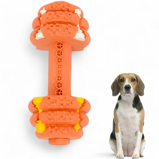 Alilang Dog Chew Toys for Aggressive Chewers Tough Durable Indestructible Dumbbell Toy for Large Medium Dogs