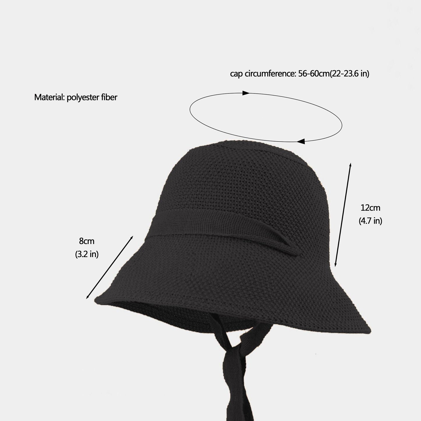 Anna-Kaci Women's Knit Straw Bucket Hat with Chin Strap