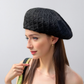 Anna-Kaci Women's Lightweight Crochet Beret Hat with Open Knit Pattern and Soft Stretch Fit