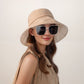 Anna-Kaci Wide Brim Bucket Hat Back Bow Detail for Sun Protection and Stylish Summer Looks