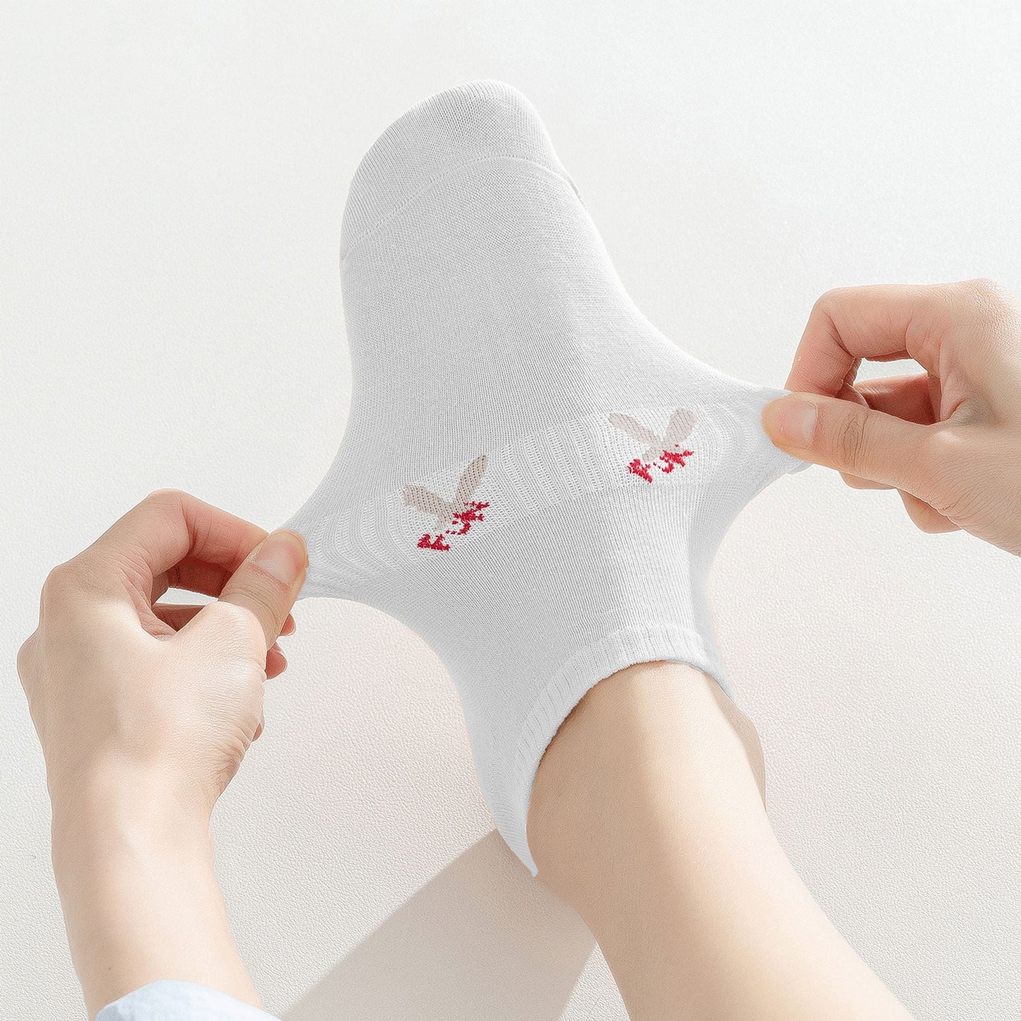 Anna-Kaci Women's No-Show Socks with FUN Letters 6Pk