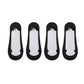 Anna-Kaci Women's Ultra Low Cut No Show Socks with Anti-Slip Silicone Grip and Seamless Toe Protection 4-Pack