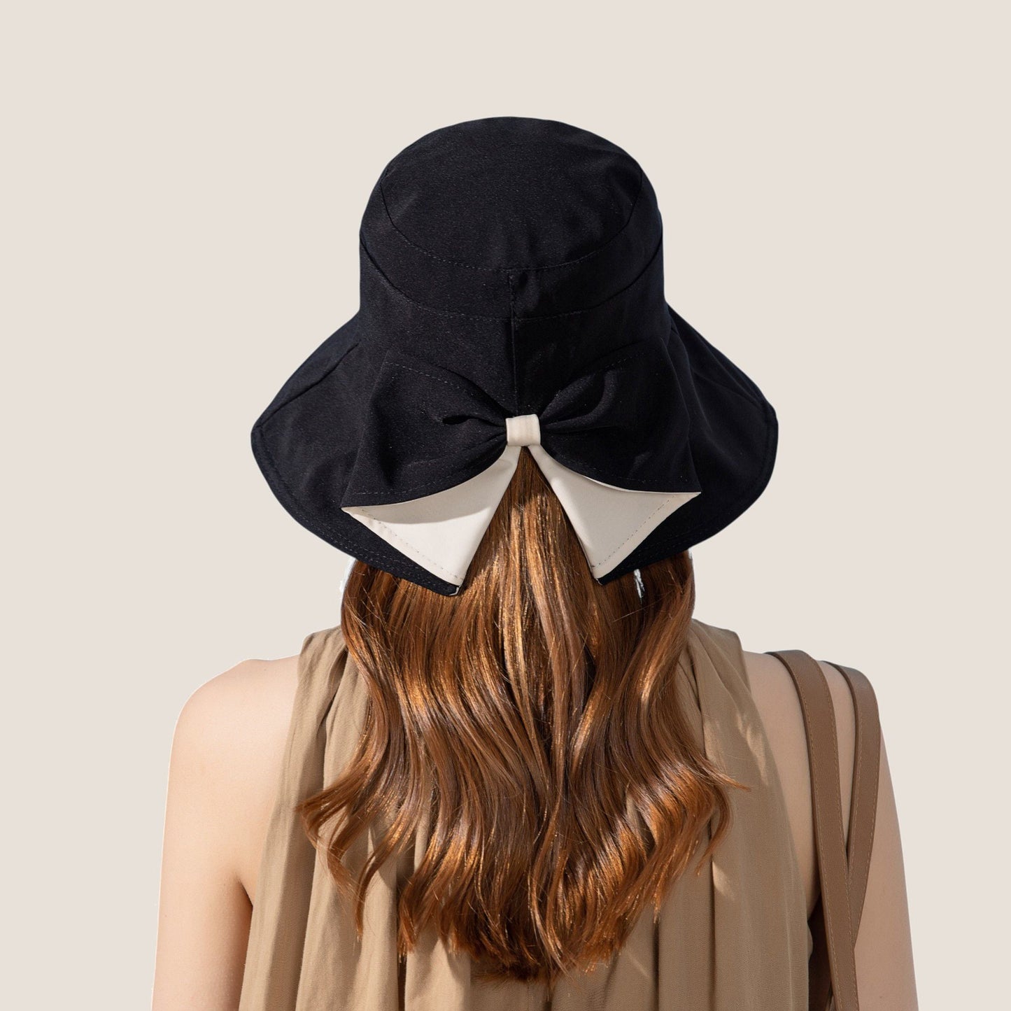 Anna-Kaci Wide Brim Bucket Hat Back Bow Detail for Sun Protection and Stylish Summer Looks