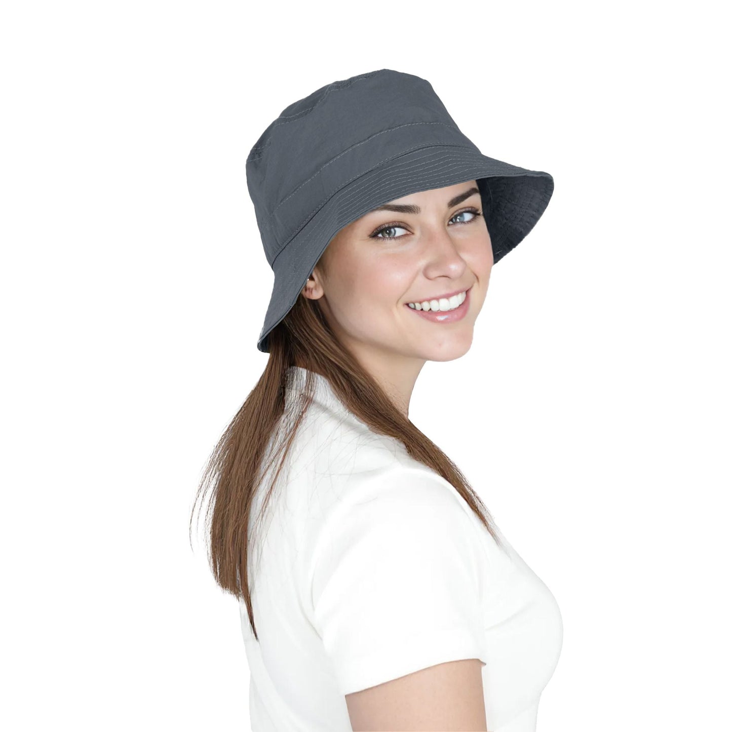 Anna-Kaci Bucket Hat Wide Brim UV Protection Lightweight Packable Outdoor Sun Hat with Adjustable Chin Strap