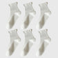 Anna-Kaci Adorable Women's Ruffle - Cuff Ankle Socks 6Pk