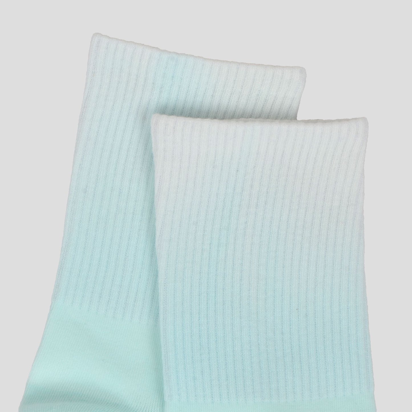 Anna-Kaci Women's Gradient Color Athletic Crew Socks Non Slip Silicone Cushioned Sole for Yoga Jogging 2 Pairs