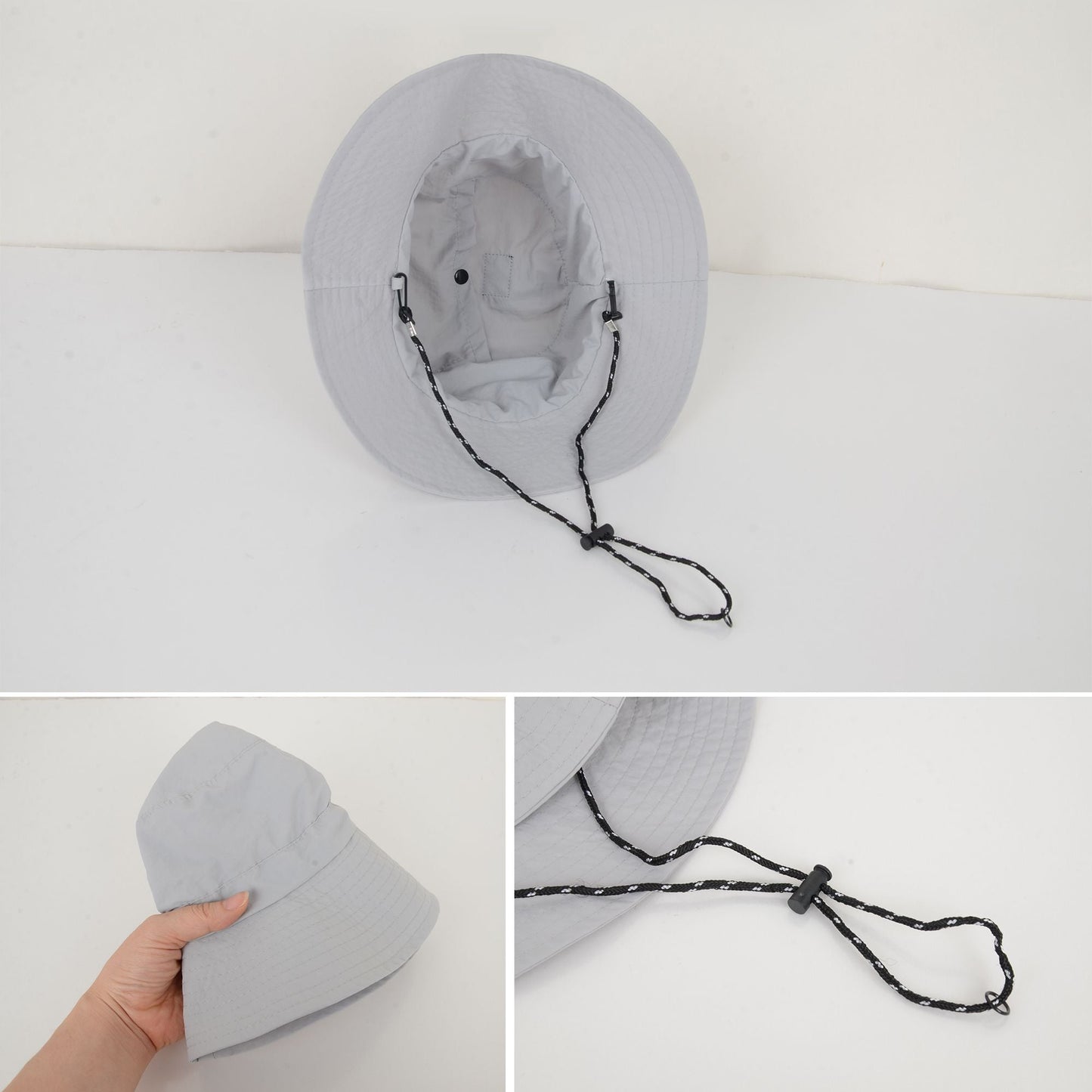 Anna-Kaci Water-Resistant Packable Bucket Hat with Adjustable Chin Strap Quick-Dry Fabric for Beach Hiking Camping and Outdoor Travel