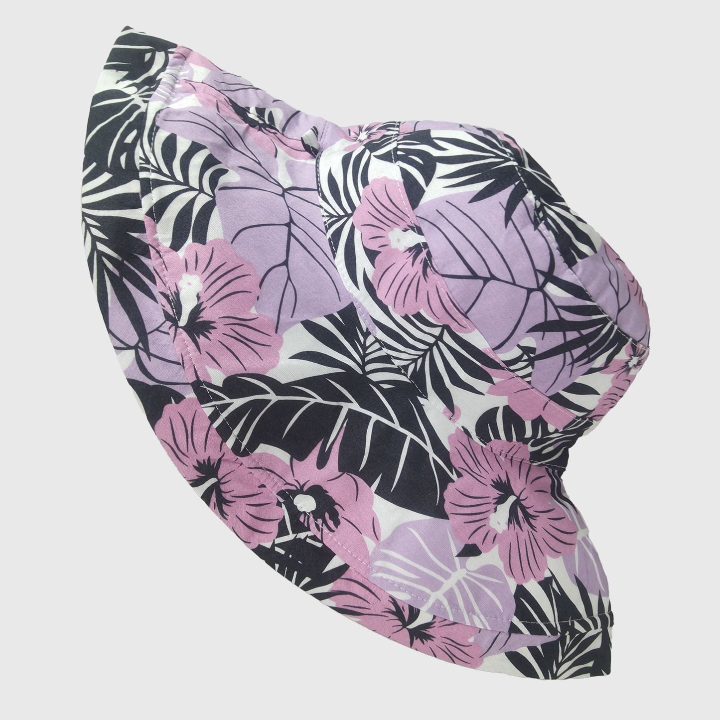 Anna-Kaci Women's 2-in-1 Double-Sided Bucket Hat with Floral & Solid Design