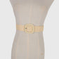Anna-Kaci Elegant Straw Belt with Matching Woven Buckle