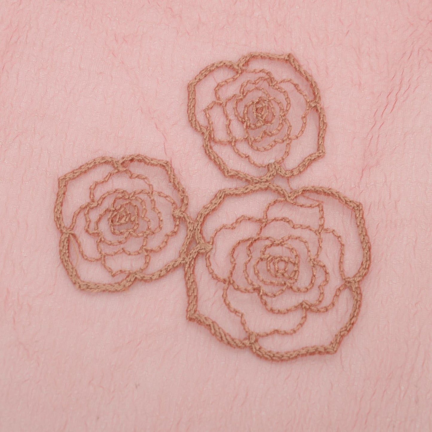 Anna-Kaci Women's Sheer Lace Neck Scarf with Embroidered Rose Floral Edging and Scalloped Trim Detail