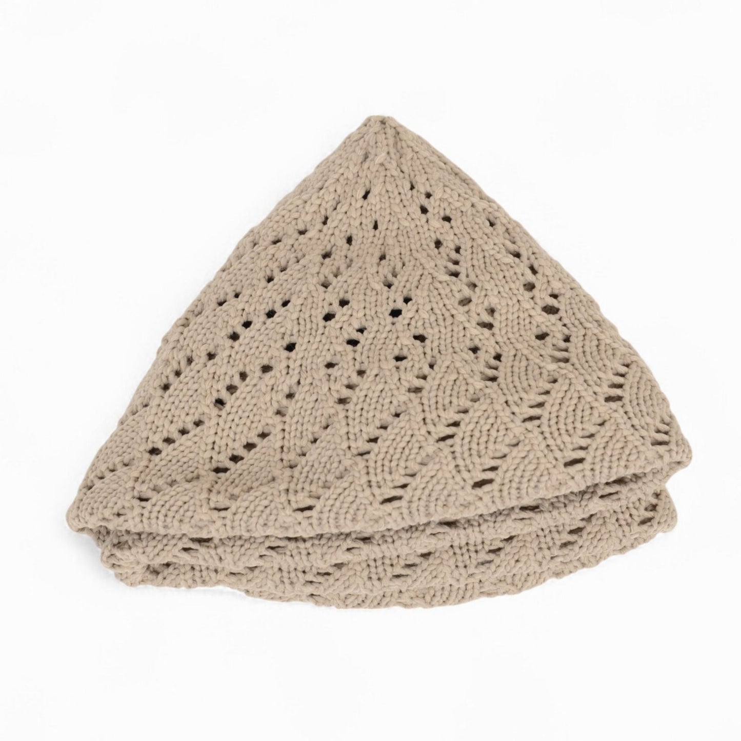 Anna-Kaci Women's Lightweight Crochet Beret Hat with Open Knit Pattern and Soft Stretch Fit