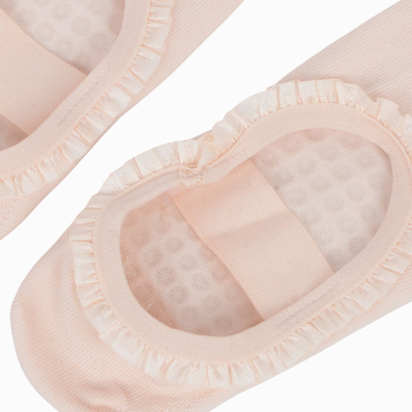 Anna-Kaci Women's Ballet Style Grip Socks with Ruffle Trim and Cross Strap Anti-Slip Sole Yoga and Pilates 2-Pack