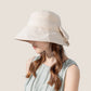 Anna-Kaci Wide Brim Bucket Hat Back Bow Detail for Sun Protection and Stylish Summer Looks