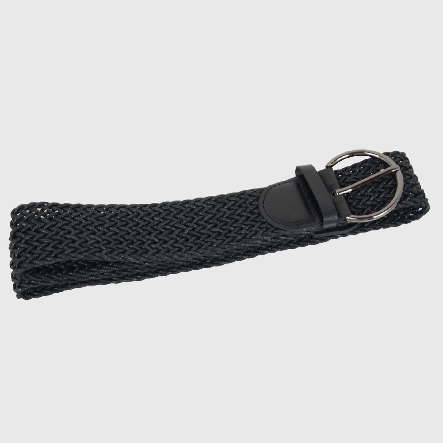 Anna-Kaci Chic Woven Womens Belt with Alloy Buckle
