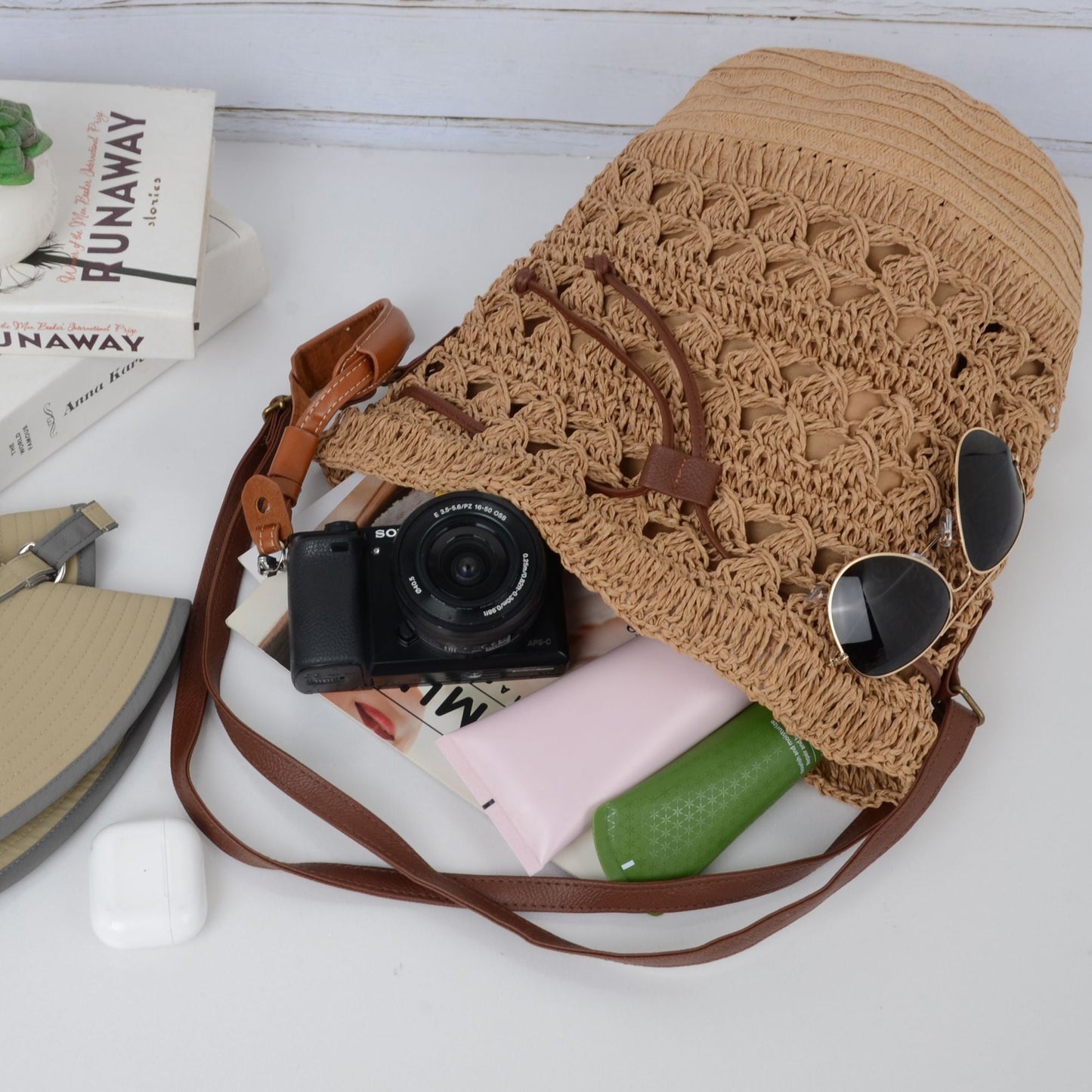 Anna-Kaci Women's Bohemian - Style Crochet Shoulder Bag