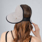 Anna-Kaci Roll Up Wide Brim Visor Sun Hat with Ponytail Hole and UV Protection Lightweight Packable Foldable Summer Cap