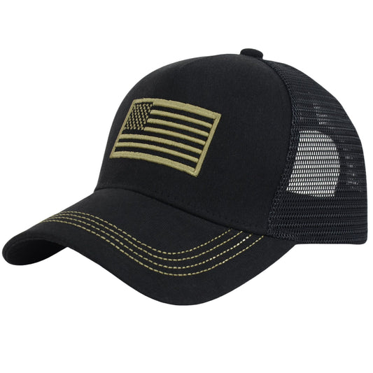 Alilang American Flag Trucker Hat Classic Embroidered Baseball Cap Mesh Adjustable Cap for Men Women