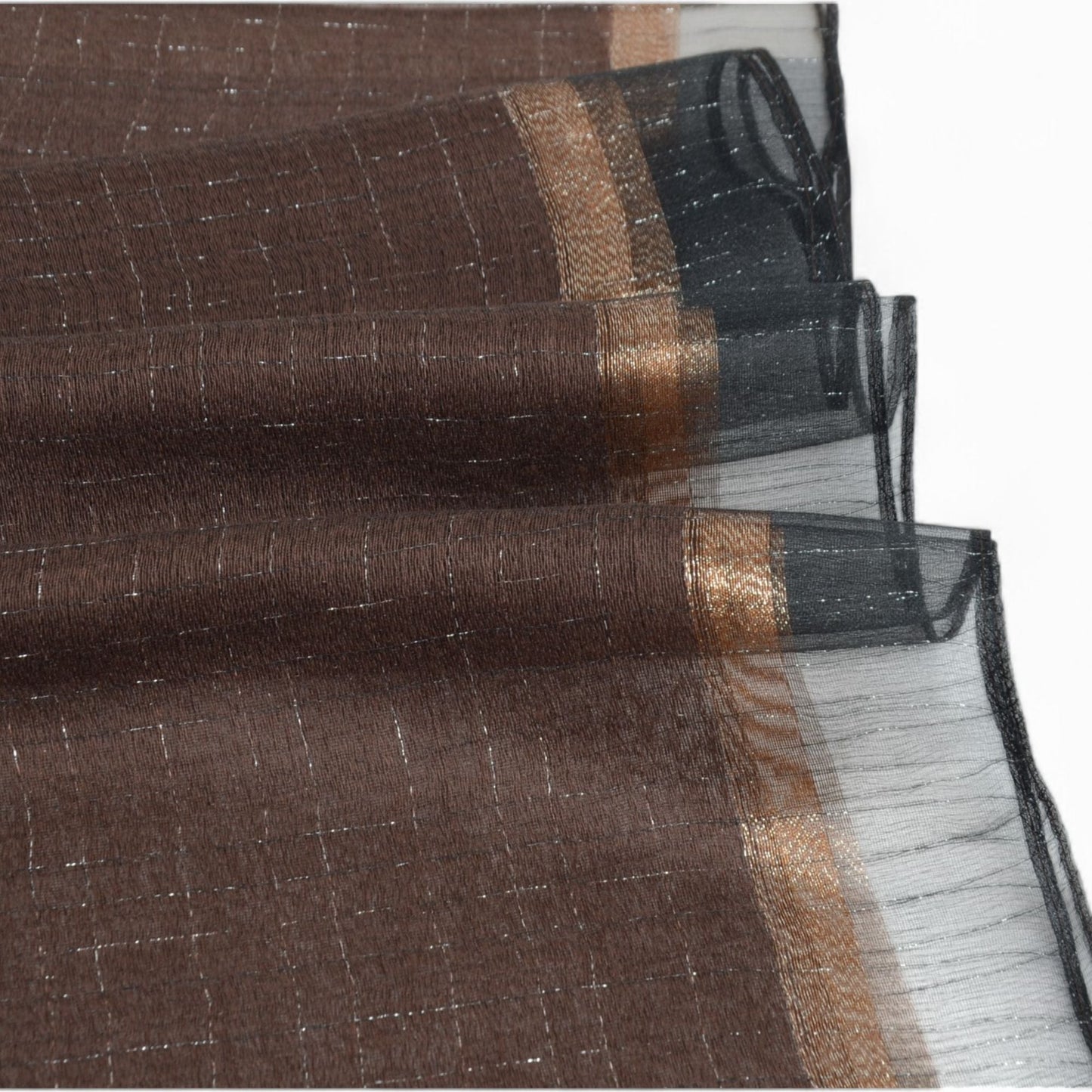 Anna-Kaci Women's Lightweight Sheer Scarf with Subtle Metallic Thread Detail Elegant Long Wrap Accessory