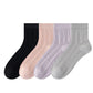 Anna-Kaci Womens Lightweight Breathable Crew Socks 4-Pack Delicate Knit Pattern Soft Stretch Comfort Fit