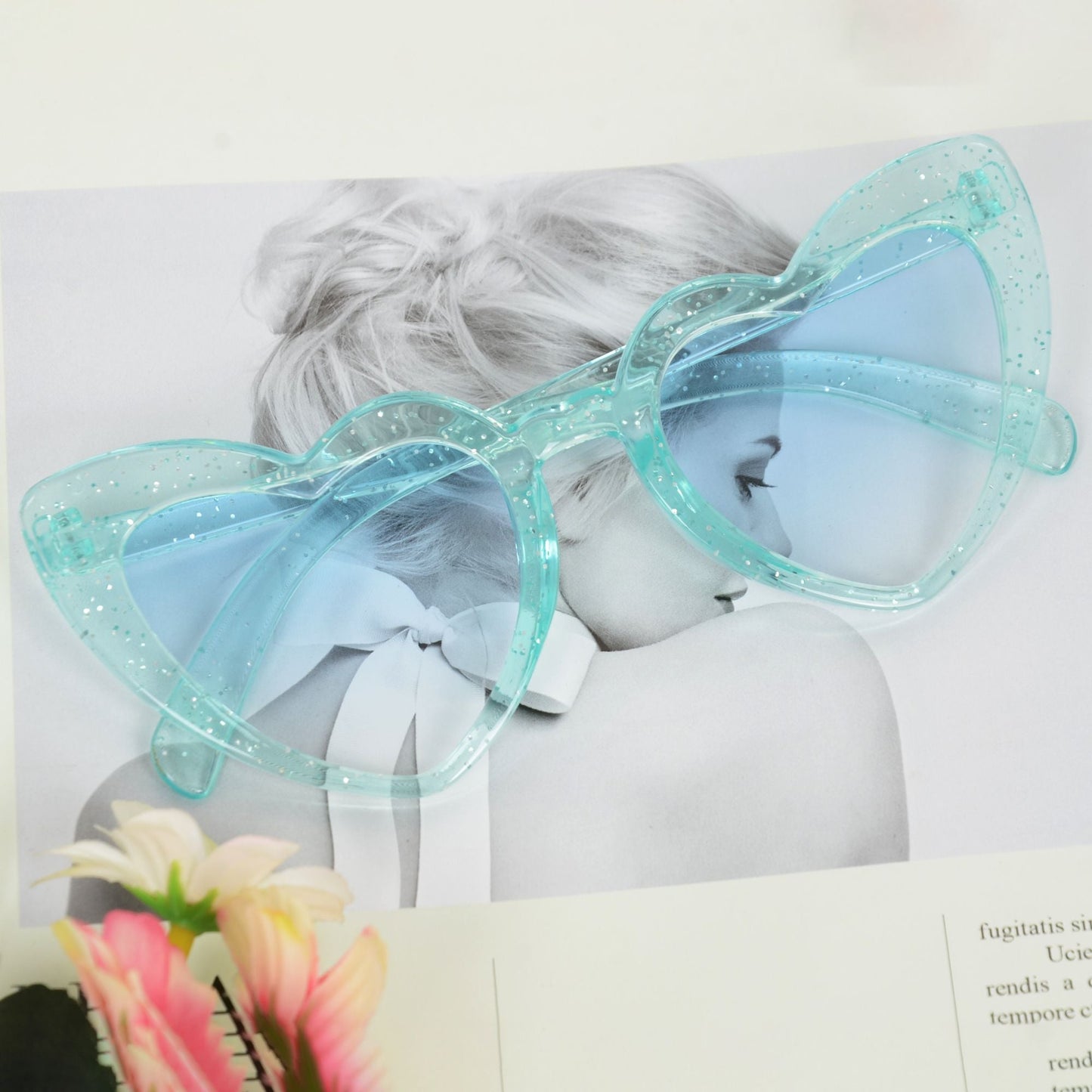 Anna-Kaci Active Women's Vibrant Heart-Shaped Fashion Sunglasses UV400 Protection