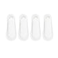 Anna-Kaci Women's Ultra Low Cut No Show Socks with Anti-Slip Silicone Grip and Seamless Toe Protection 4-Pack