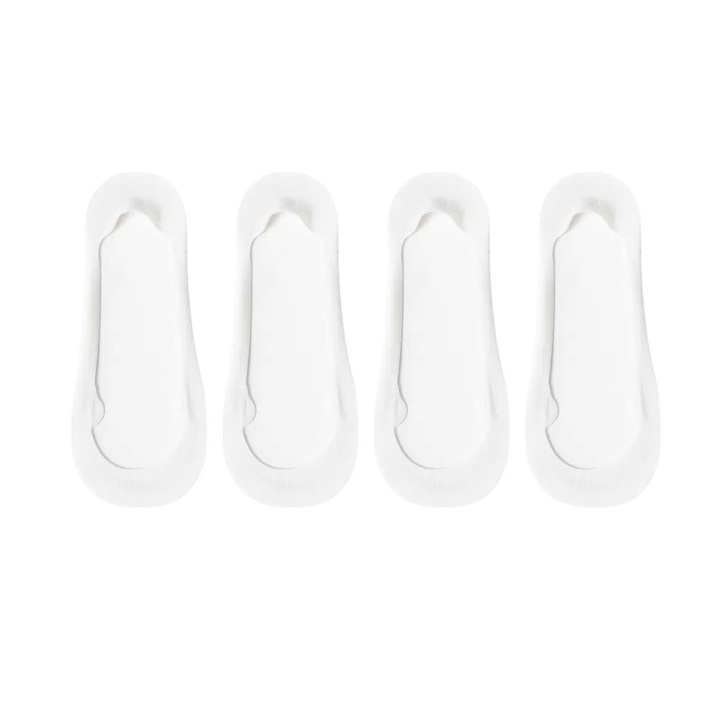 Anna-Kaci Women's Ultra Low Cut No Show Socks with Anti-Slip Silicone Grip and Seamless Toe Protection 4-Pack