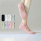 Anna-Kaci 4 Pairs Women's Non-Slip Yoga Socks Soft Cotton Grip Sole Low-Cut Design with Arch Ventilation for Pilates Barre