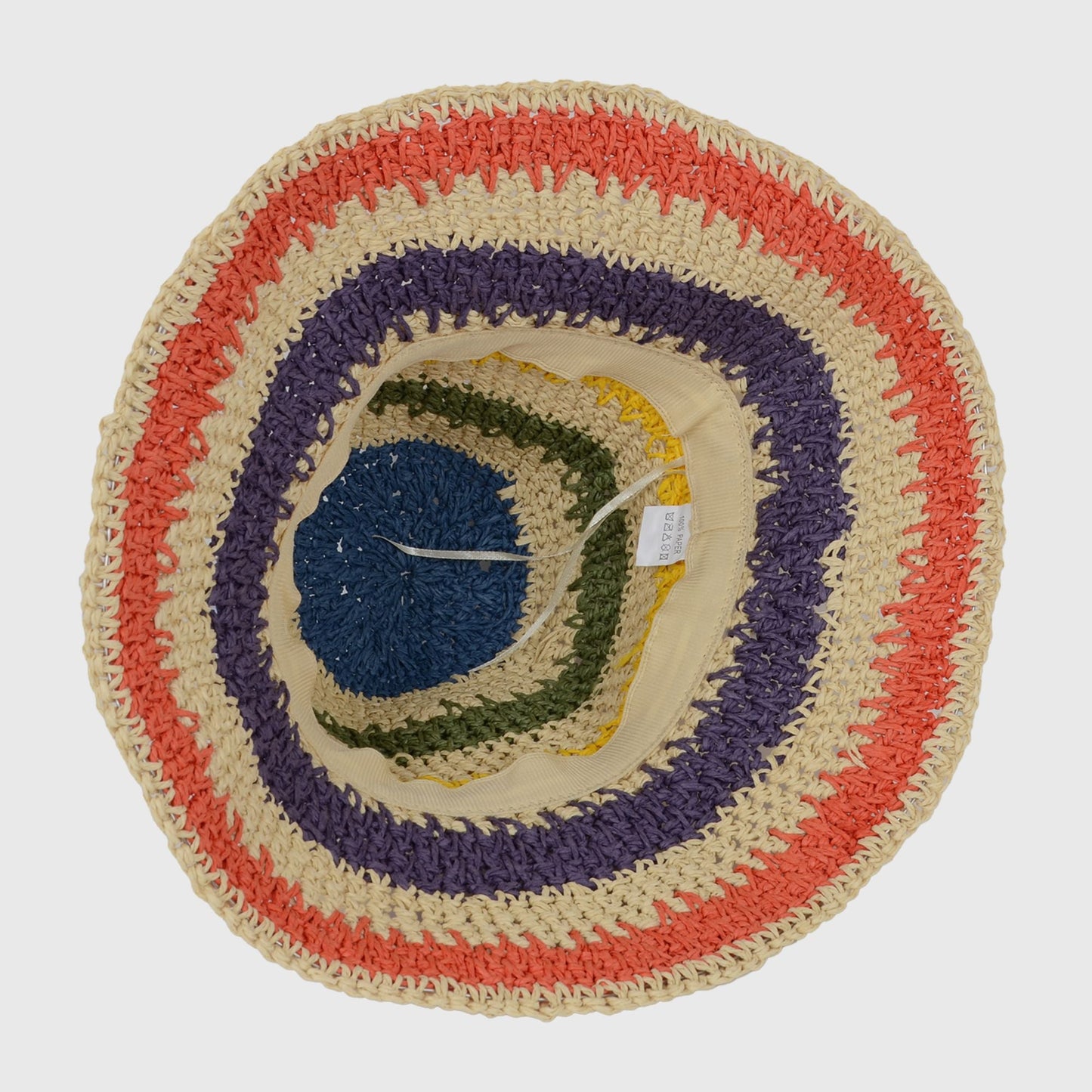 Anna-Kaci Women's Vibrant Multicolored Crochet Bucket Hat