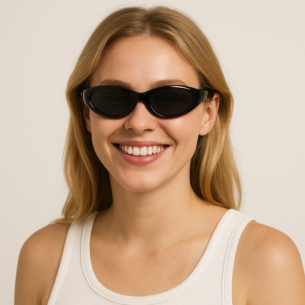 Anna-Kaci Women's Retro Y2K Futuristic Folding Sunglasses UV400 protection